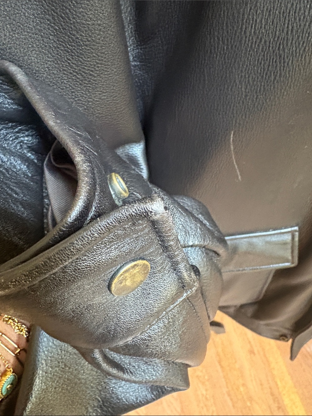 Men's JoS. A. Bank Dark Brown Leather Jacket - Picture 6 of 11